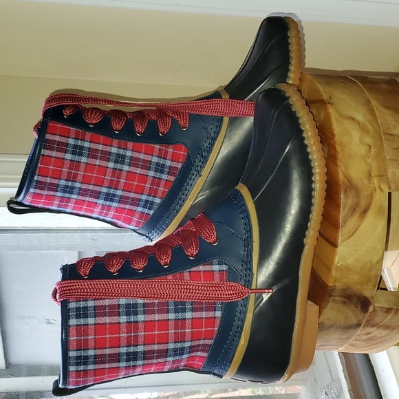 Lands End High Top Duck Boots 9 - Picture 10 of 11
